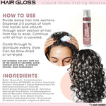 Hair Chemist Hair Gloss Liquid Glass Styling Mousse 237ml/8oz