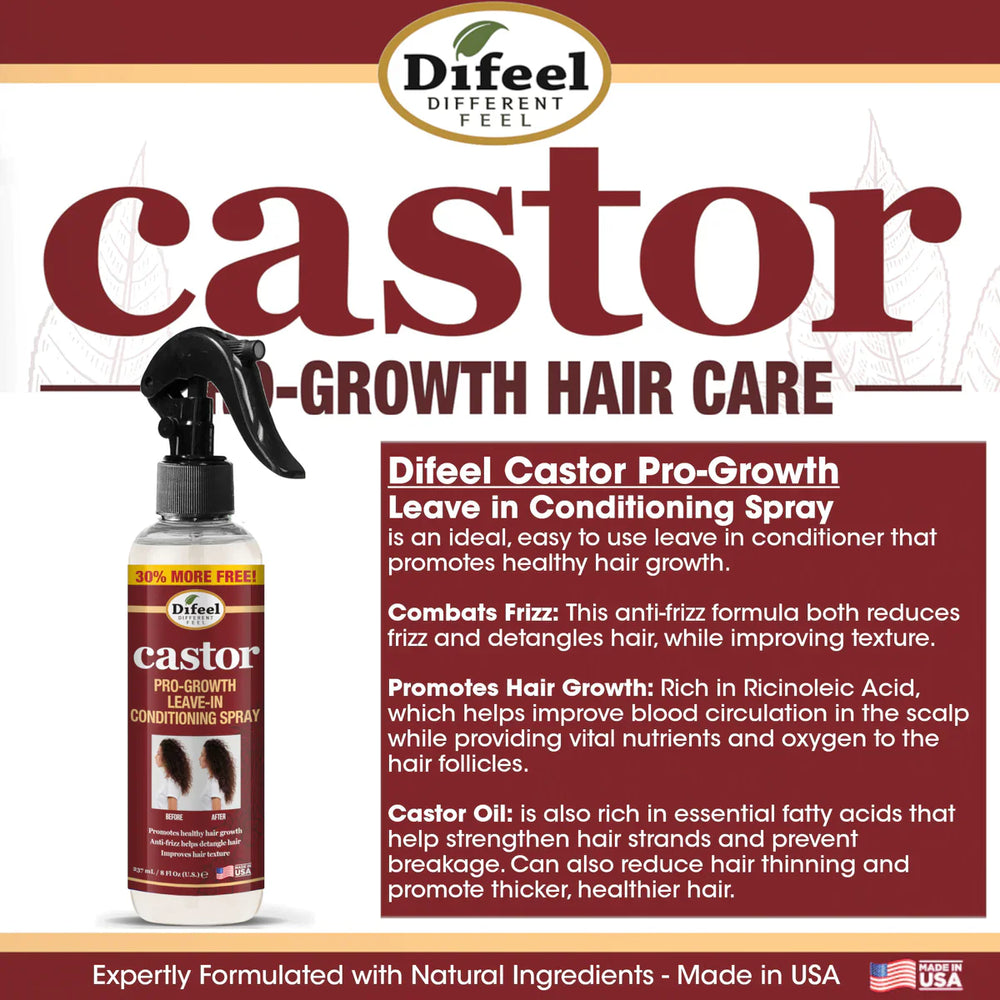 Difeel Castor Pro-Growth Conditioning Spray 177ml
