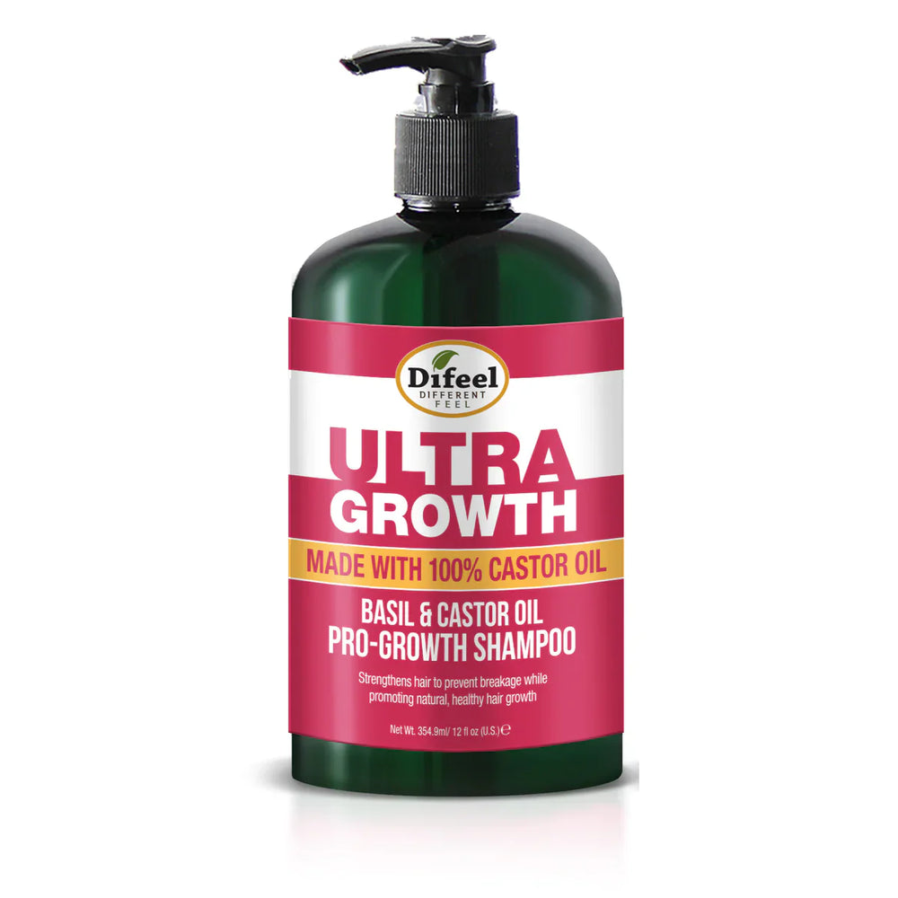 Difeel Ultra Growth Basil & Castor Oil Pro Growth Shampoo 1Liter