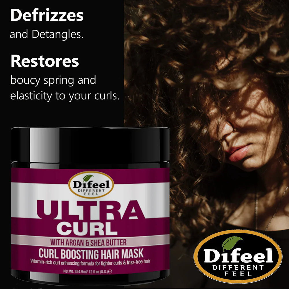 Difeel Ultra Curl with Argan & Shea Butter Curl Boosting Hair Mask