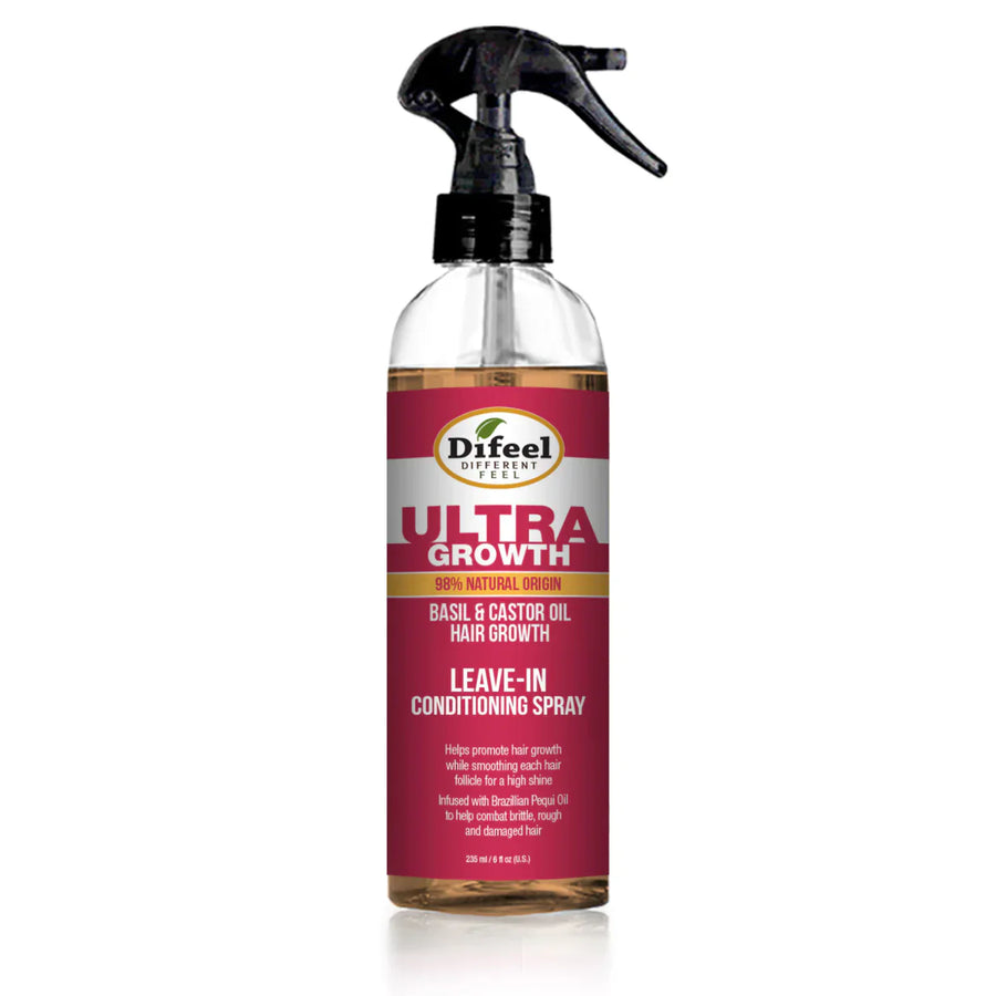 Difeel Ultra Growth Basil & Castor Hair Oil Leave-In Conditioning Spray 235ml