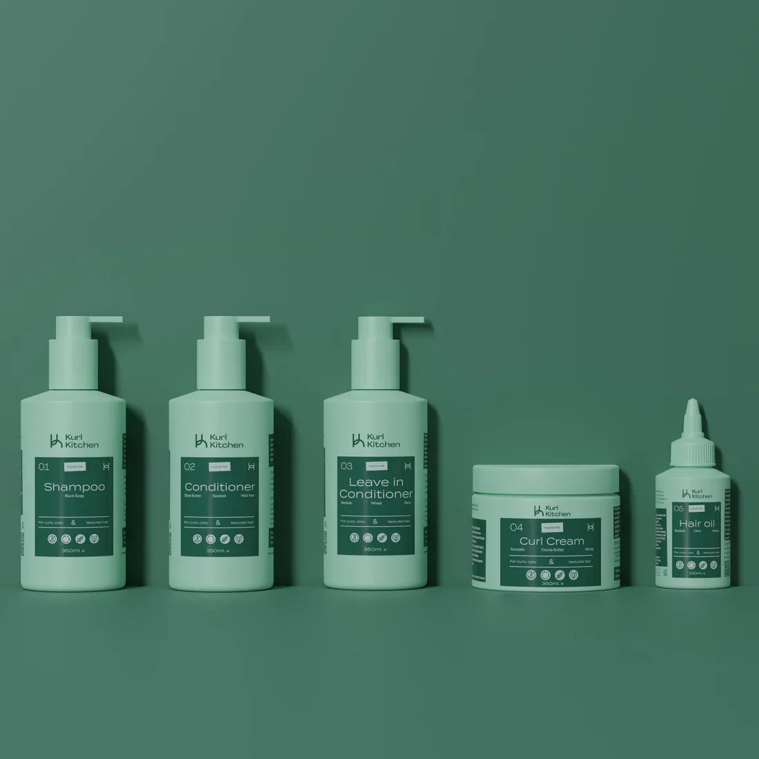 KURL KITCHEN Ultimate natural hair care starter kit