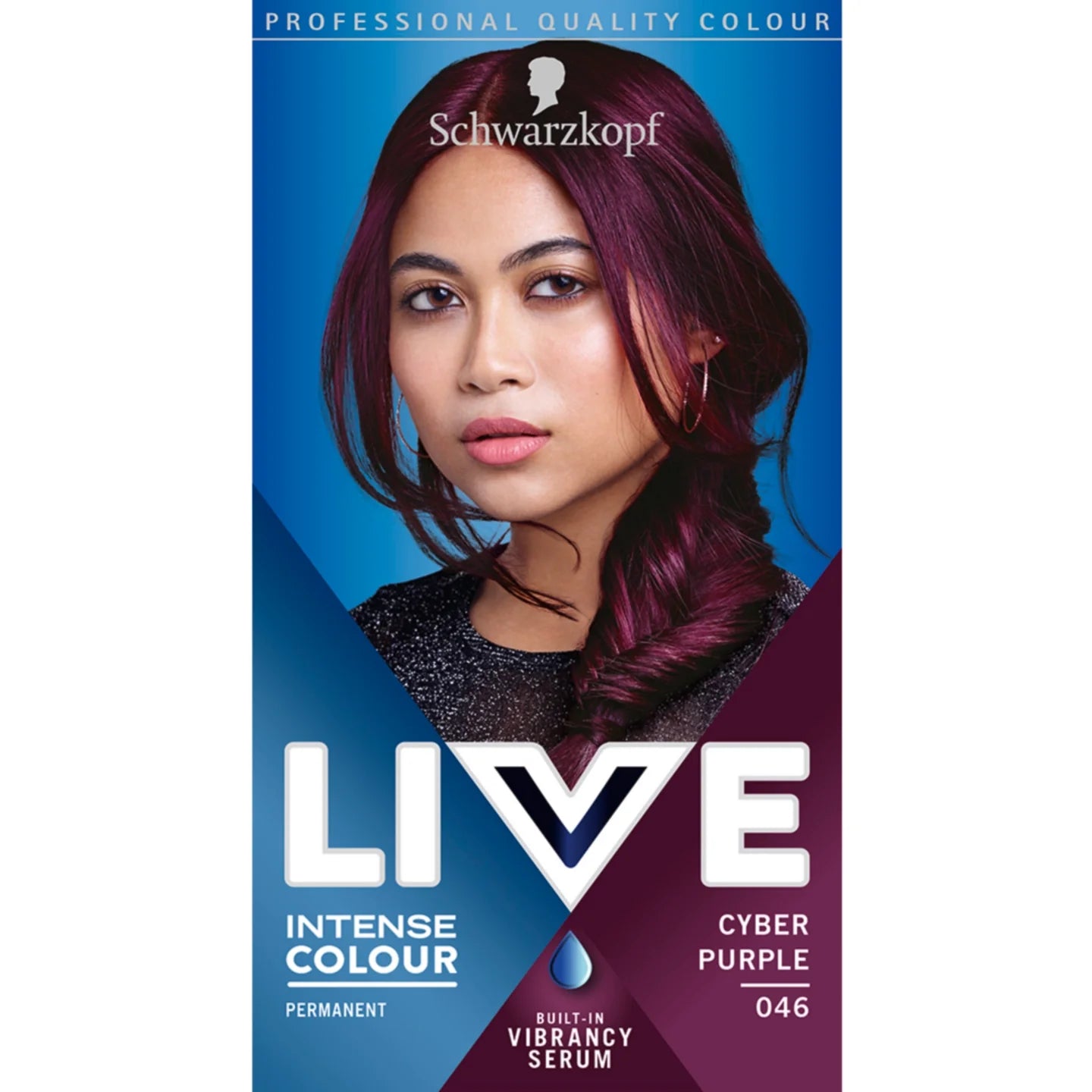 Schwarzkopf Live Intense Colour Permanent Hair Colour Dye 046 Cyber Purple