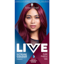 Schwarzkopf Live Intense Colour Permanent Hair Colour Dye 086 Pure Purple