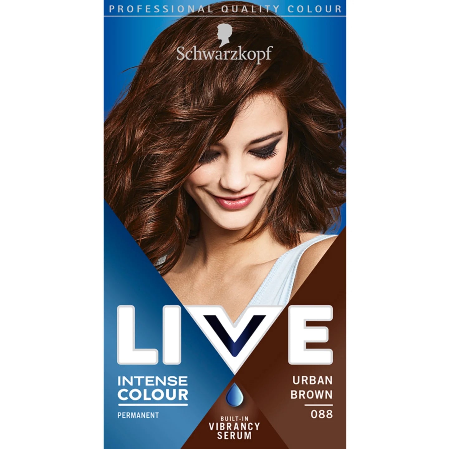 Schwarzkopf Live Intense Colour Permanent Hair Colour Dye 088 Urban Brown