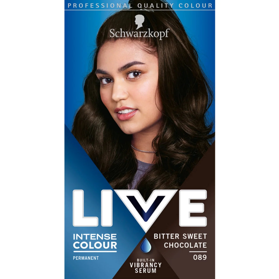 Schwarzkopf Live Intense Colour Permanent Hair Colour Dye 089 Bitter Sweet Chocolate