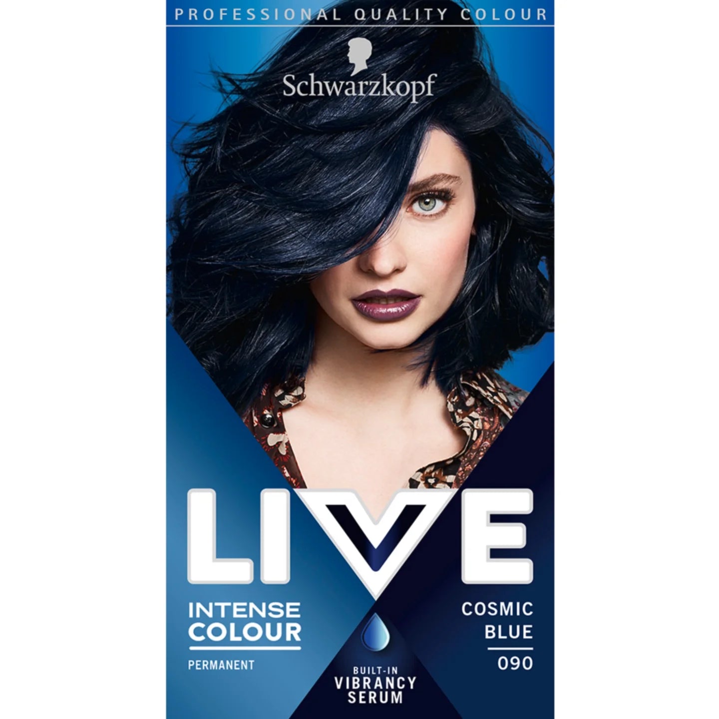 Schwarzkopf Live Intense Colour Permanent Hair Colour Dye 090 Cosmic Blue