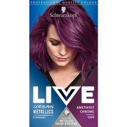 Schwarzkopf Live Urban Metallics Permanent Hair Colour Dye U69 Amethyst Chrome