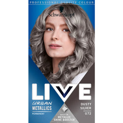 Schwarzkopf Live Urban Metallics Permanent Hair Colour Dye U72 Dusty Silver