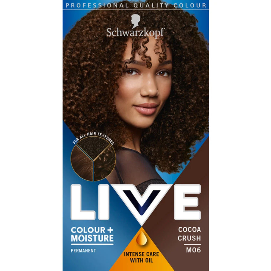 Schwarzkopf Live Colour + Moisture Permanent Hair Colour Dye M06 Cocoa Crush