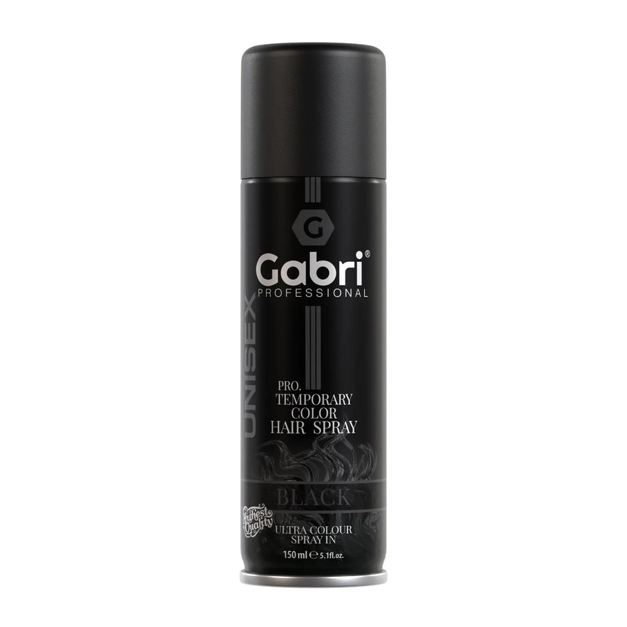 Gabri Professional  Pro Temporary Hair Colour Spray Black 150ml