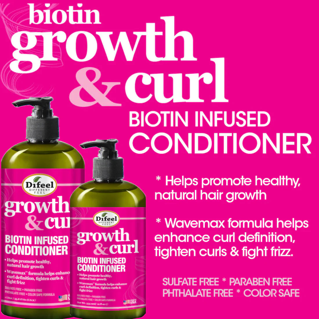 Difeel Growth & Curl Biotin Conditioner