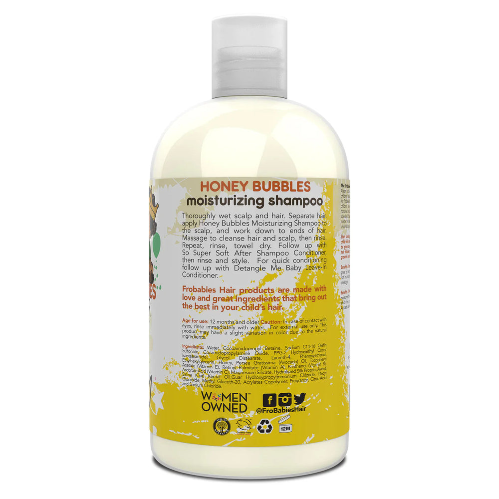 Frobabies Hair Kids Honey Bubbles Moisturizing Shampoo 12oz