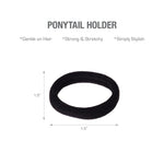 Red By Kiss Ponytail Holder Mini Black (12pcs)