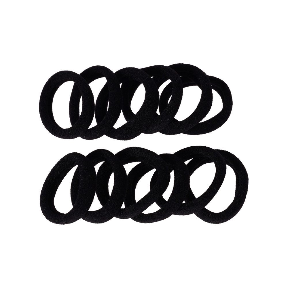 Red By Kiss Ponytail Holder Mini Black (12pcs)