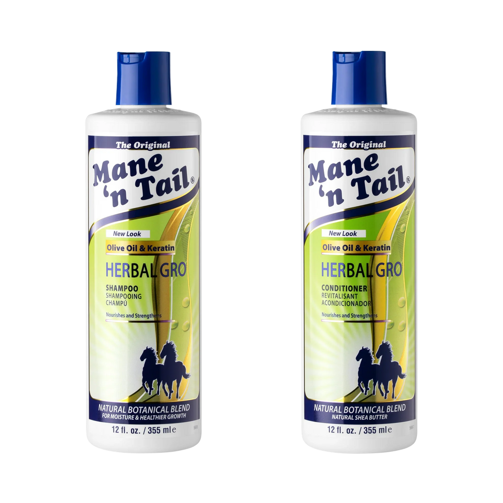 MANE N TAIL HERBAL GRO SHAMPOO 12 OZ AND CONDITIONER -12 OZ DUAL SET