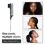 Red By Kiss 100% Boar Bristle 3-in-1 Edge & Parting PIN TAIL Comb
