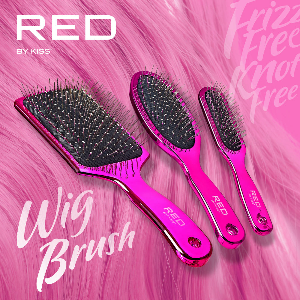 Red By Kiss Mini Styling Wig Brush  Anti-Static & Anti-Frizz