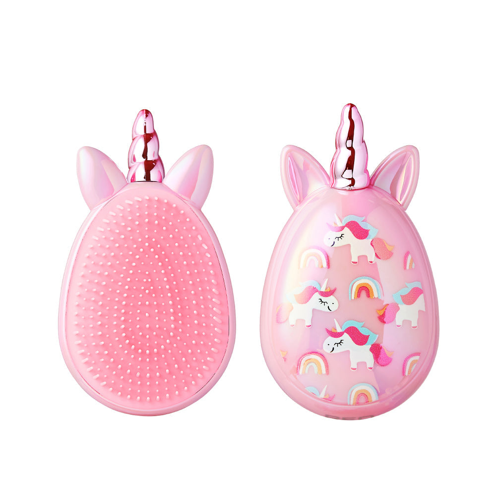 Red By Kiss Unicorn Detangling Brush Pink