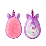 Red By Kiss Unicorn Detangling Brush Purple