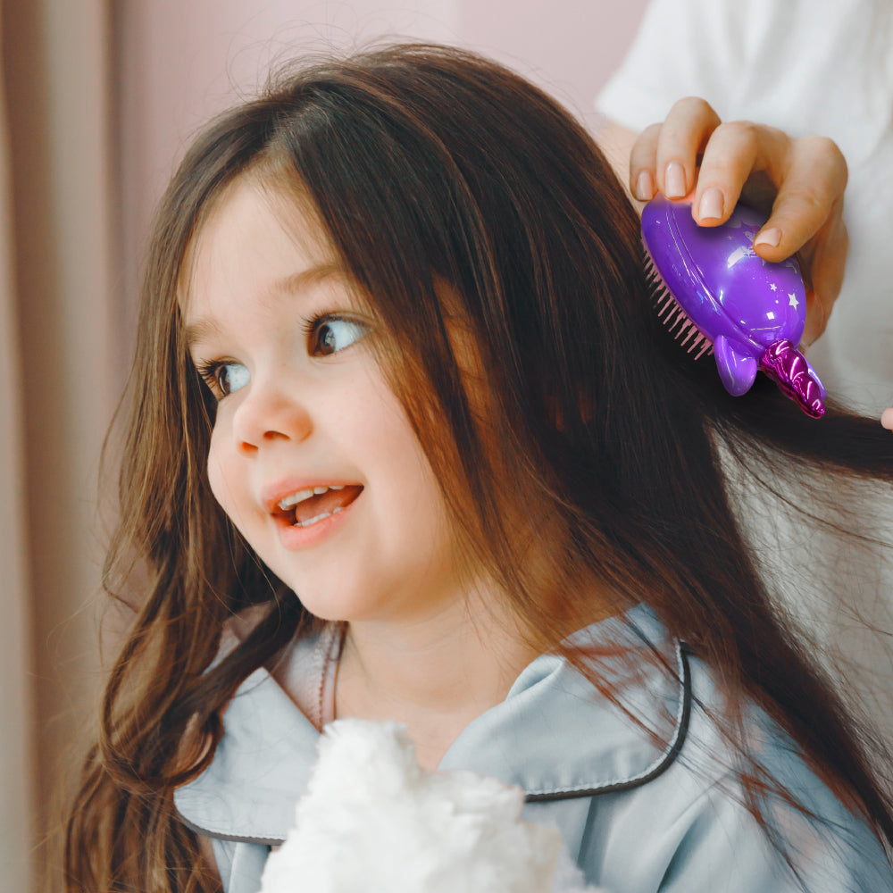 Red By Kiss Unicorn Detangling Brush Purple
