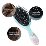 Red By Kiss Mythical Animals Oval Detangling Brush Rainbow