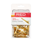 Red By Kiss Gold Single Prong Clip 1 3/4″ (35PCS)