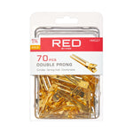 Red By Kiss Gold Double Prong Clip 1 3/4″ (70 PCS)