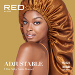 Red By Kiss Reversible Silky Satin Adjustable Bonnet