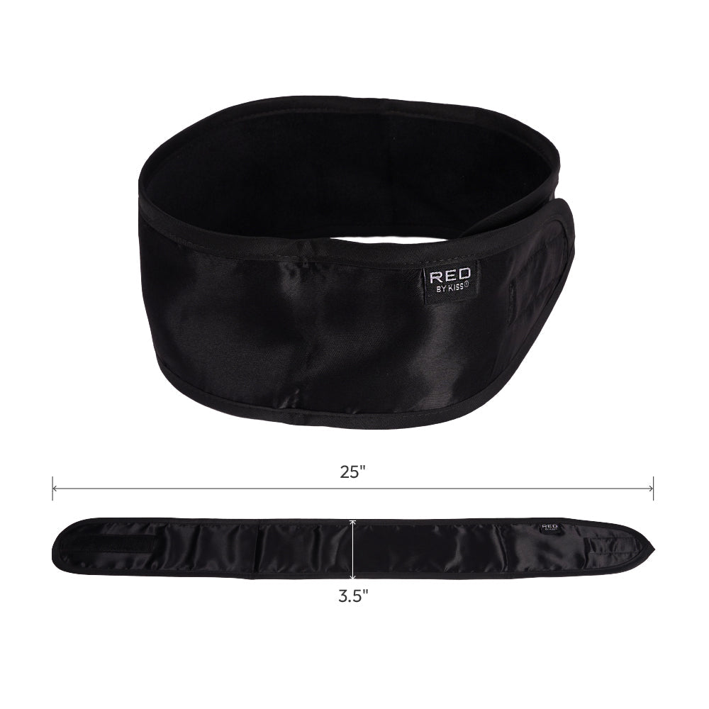 Red By Kiss Hook and Loop Fastener Spa Headband