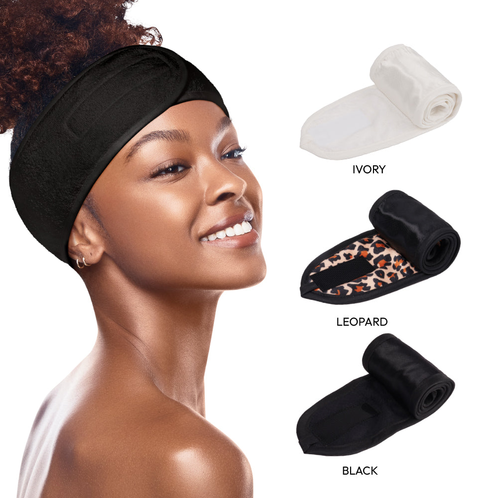 Red By Kiss Hook and Loop Fastener Spa Headband