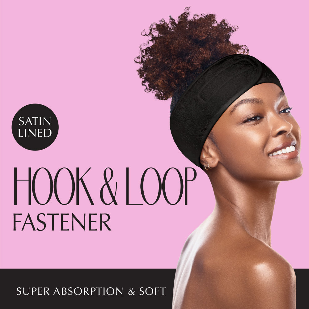 Red By Kiss Hook and Loop Fastener Spa Headband