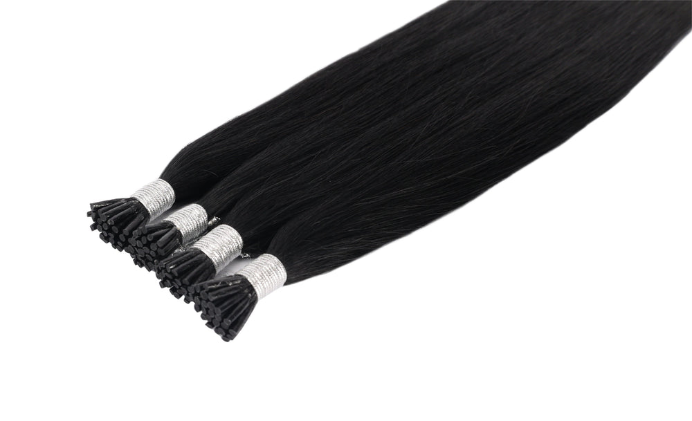 Dressmaker 100% Human Remy European I-Tip Straight Hair Extensions (100pcs)