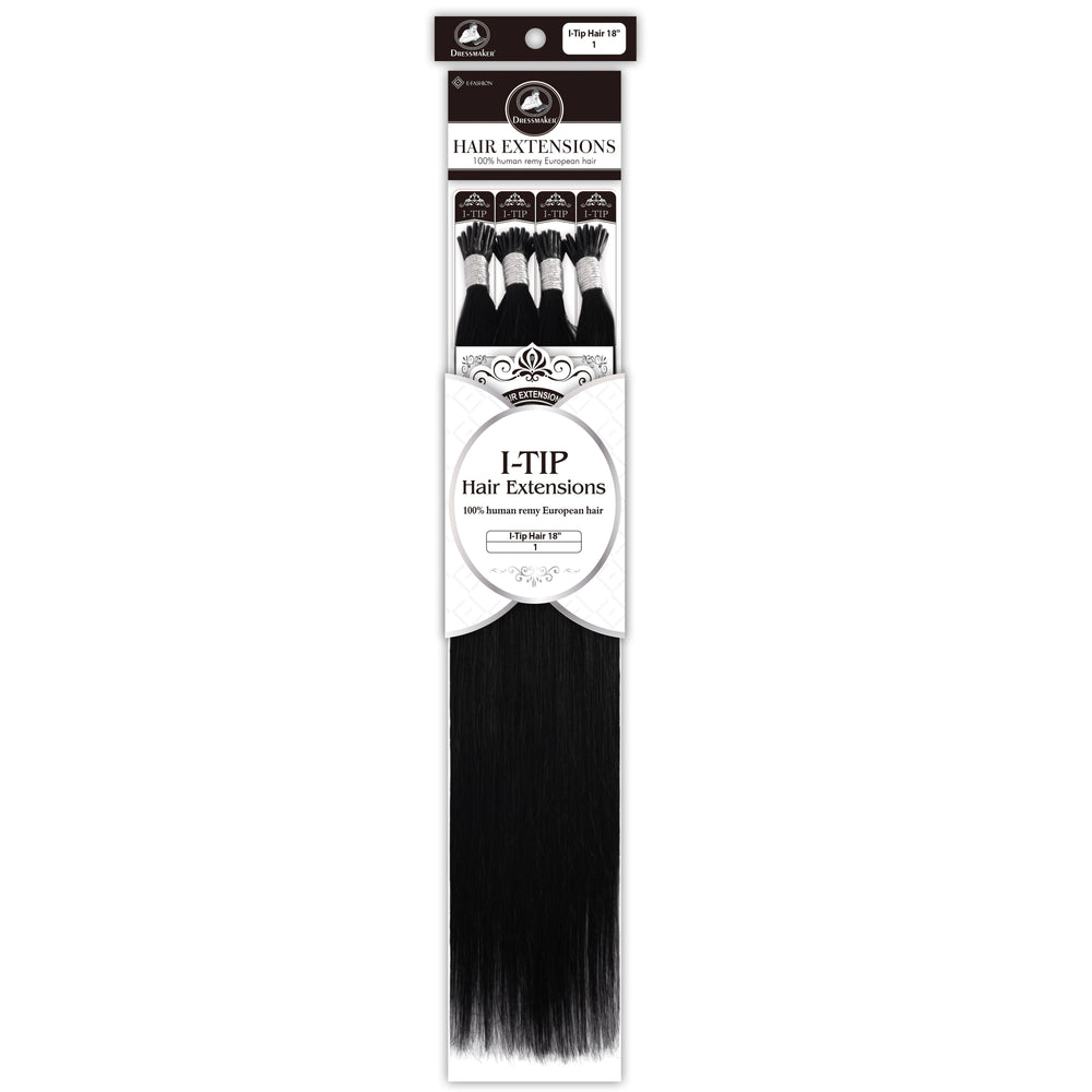 Dressmaker 100% Human Remy European I-Tip Straight Hair Extensions (100pcs)