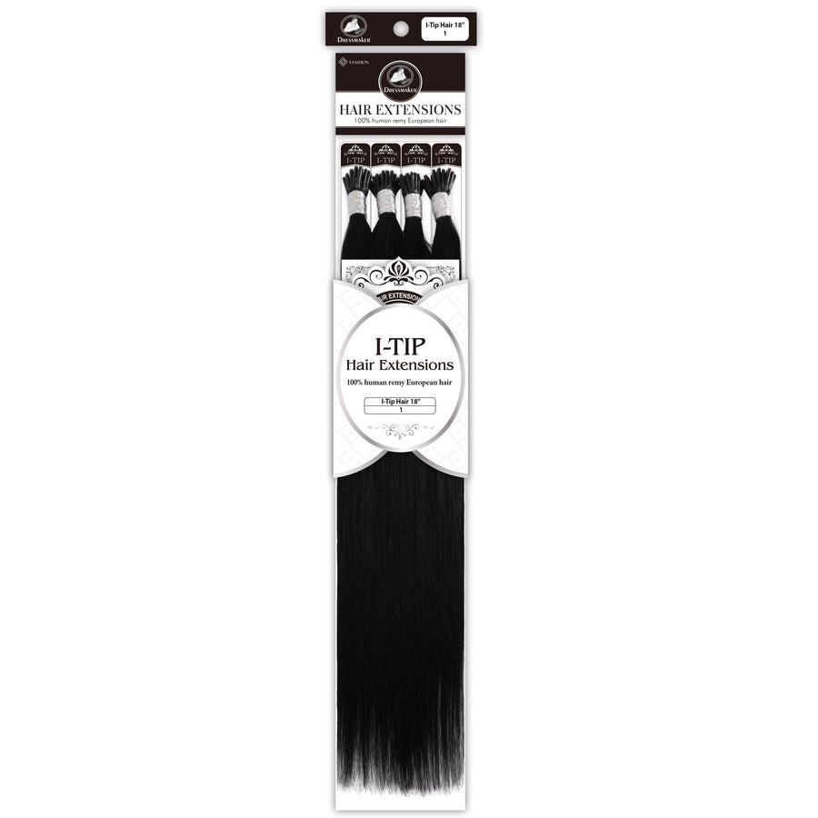 Dressmaker 100% Human Remy European I-Tip Straight Hair Extensions (100pcs)