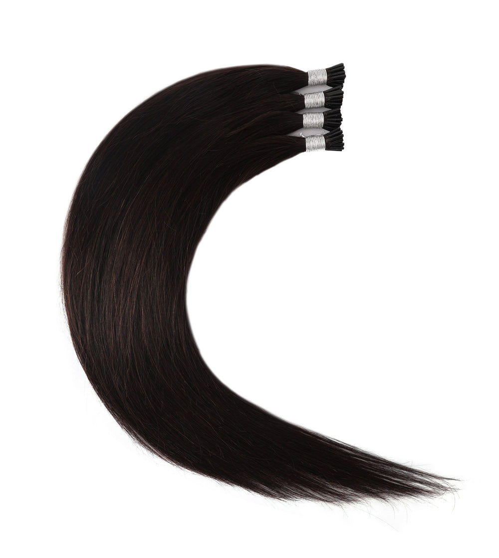 Dressmaker 100% Human Remy European I-Tip Straight Hair Extensions (100pcs)