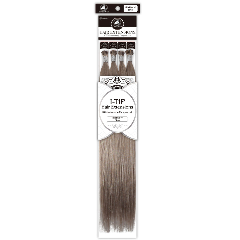 Dressmaker 100% Human Remy European I-Tip Straight Hair Extensions (100pcs)