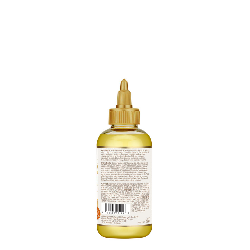 African Pride Moisture Miracle 5 Essential Oils (Castor, Grapeseed, Argan, Coconut & Olive) 118ml/4oz
