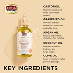 African Pride Moisture Miracle 5 Essential Oils (Castor, Grapeseed, Argan, Coconut & Olive) 118ml/4oz