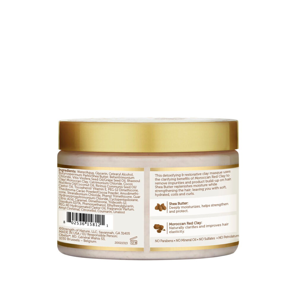 African Pride Moisture Miracle Moroccan Clay & Shea Butter Masque 340g/12oz