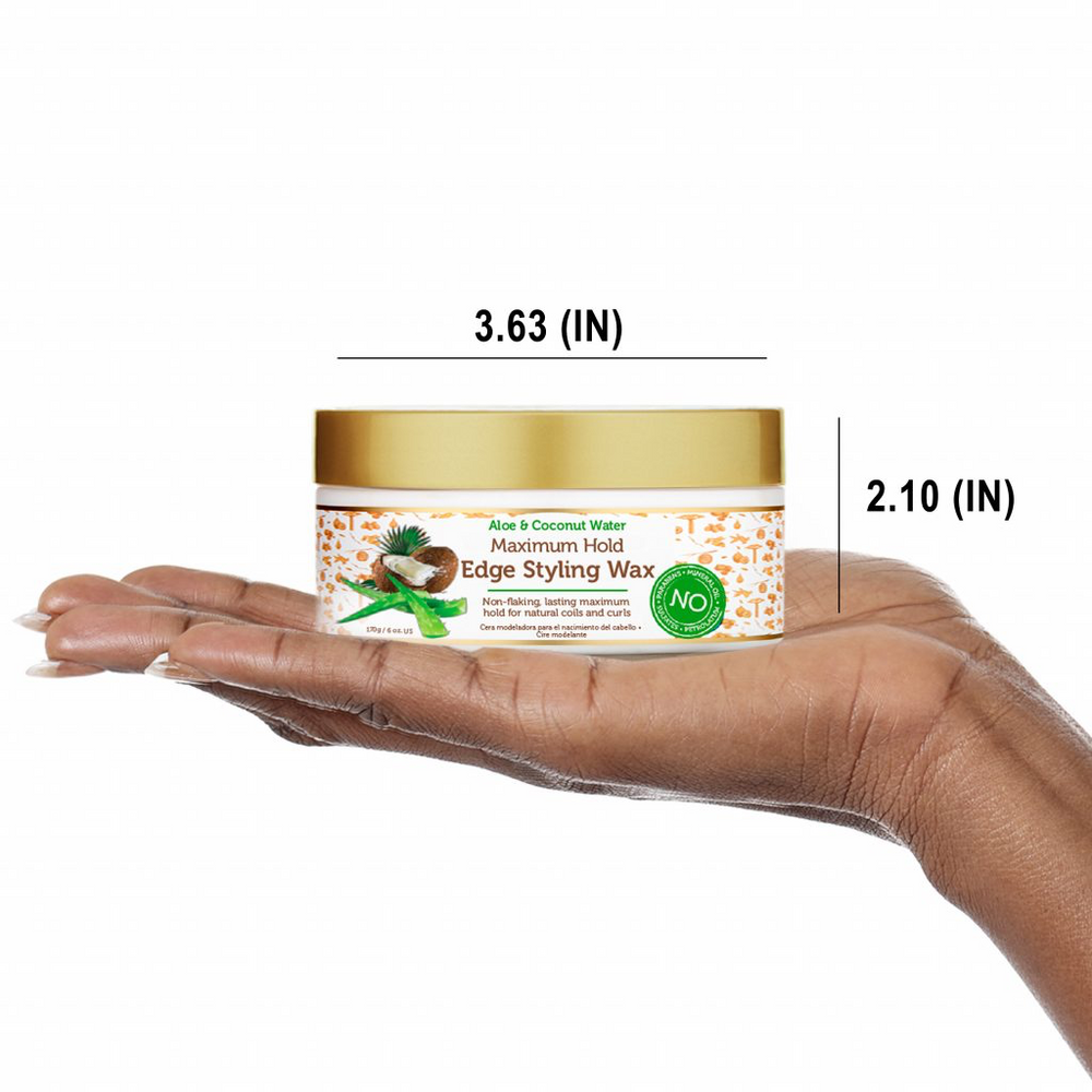 African Pride Moisture Miracle Maximum Hold Edge Styling Wax 170g/6oz