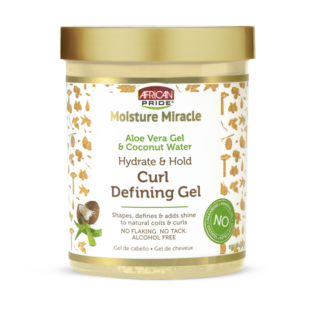 African Pride Moisture Miracle Aloe & Coconut Water Curl Defining Gel 510g/18oz