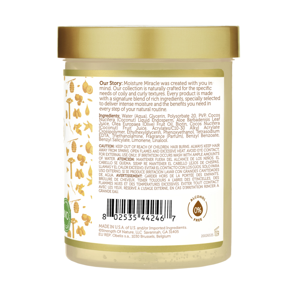 African Pride Moisture Miracle Aloe & Coconut Water Curl Defining Gel 510g/18oz