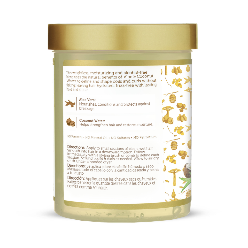 African Pride Moisture Miracle Aloe & Coconut Water Curl Defining Gel 510g/18oz