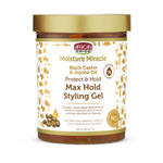 African Pride Moisture Miracle Black Castor & Jojoba Oil Max Hold Styling Gel 510g/18oz
