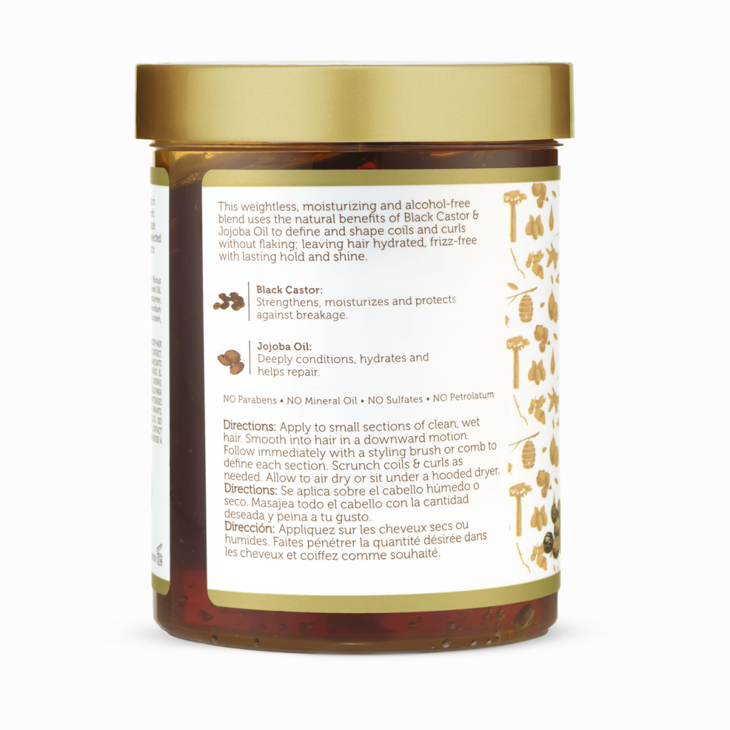 African Pride Moisture Miracle Black Castor & Jojoba Oil Max Hold Styling Gel 510g/18oz