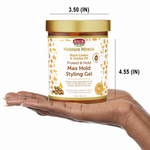 African Pride Moisture Miracle Black Castor & Jojoba Oil Max Hold Styling Gel 510g/18oz
