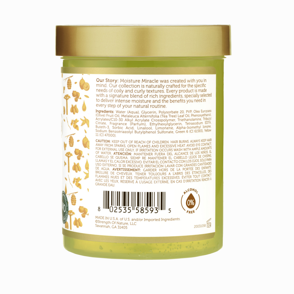 African Pride Moisture Miracle Olive Oil & Tea Tree Oil Max Hold Styling Gel 510g/18oz