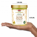 African Pride Moisture Miracle Olive Oil & Tea Tree Oil Max Hold Styling Gel 510g/18oz