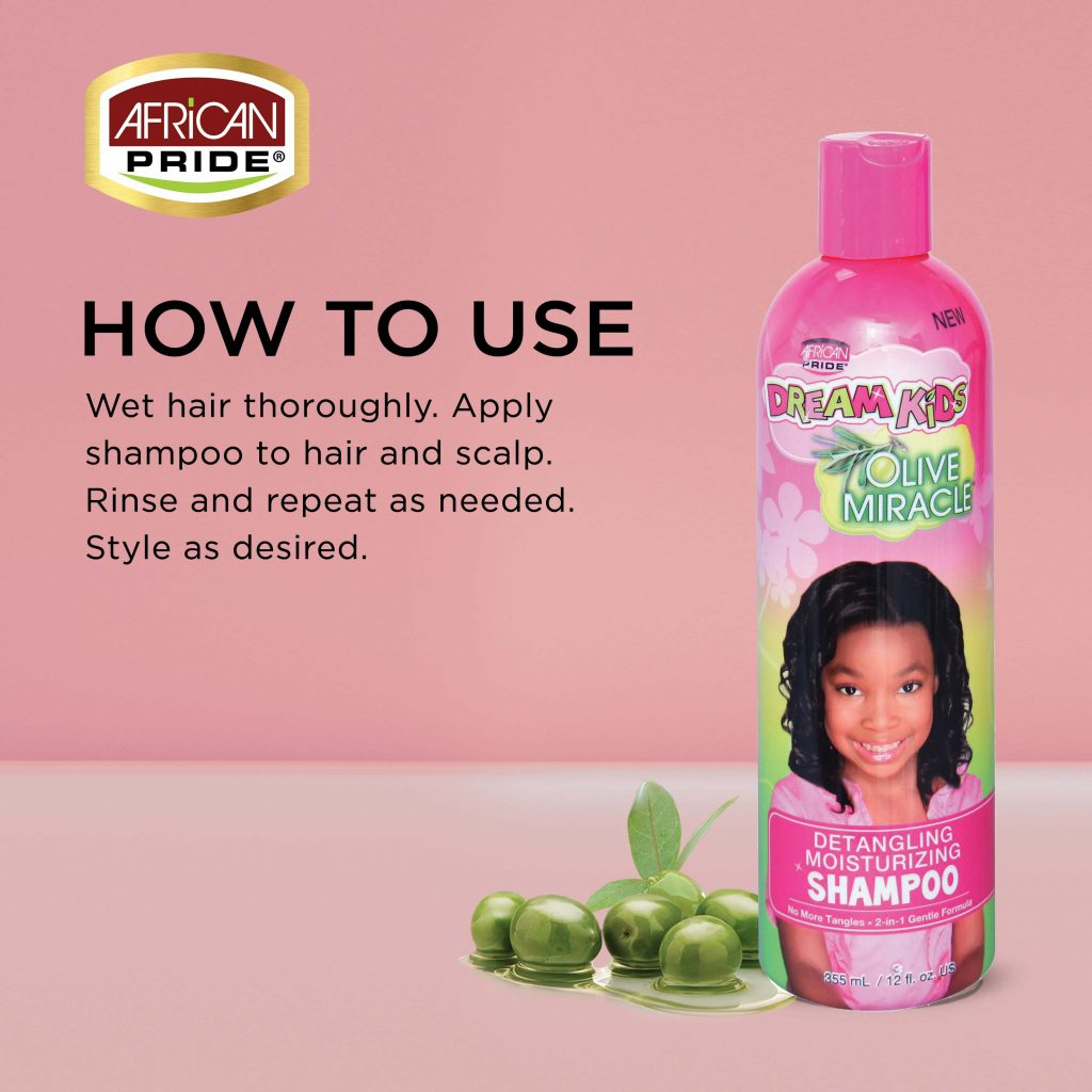 African Pride Dream Kids Detangling Moisturizing Shampoo 355ml/12oz